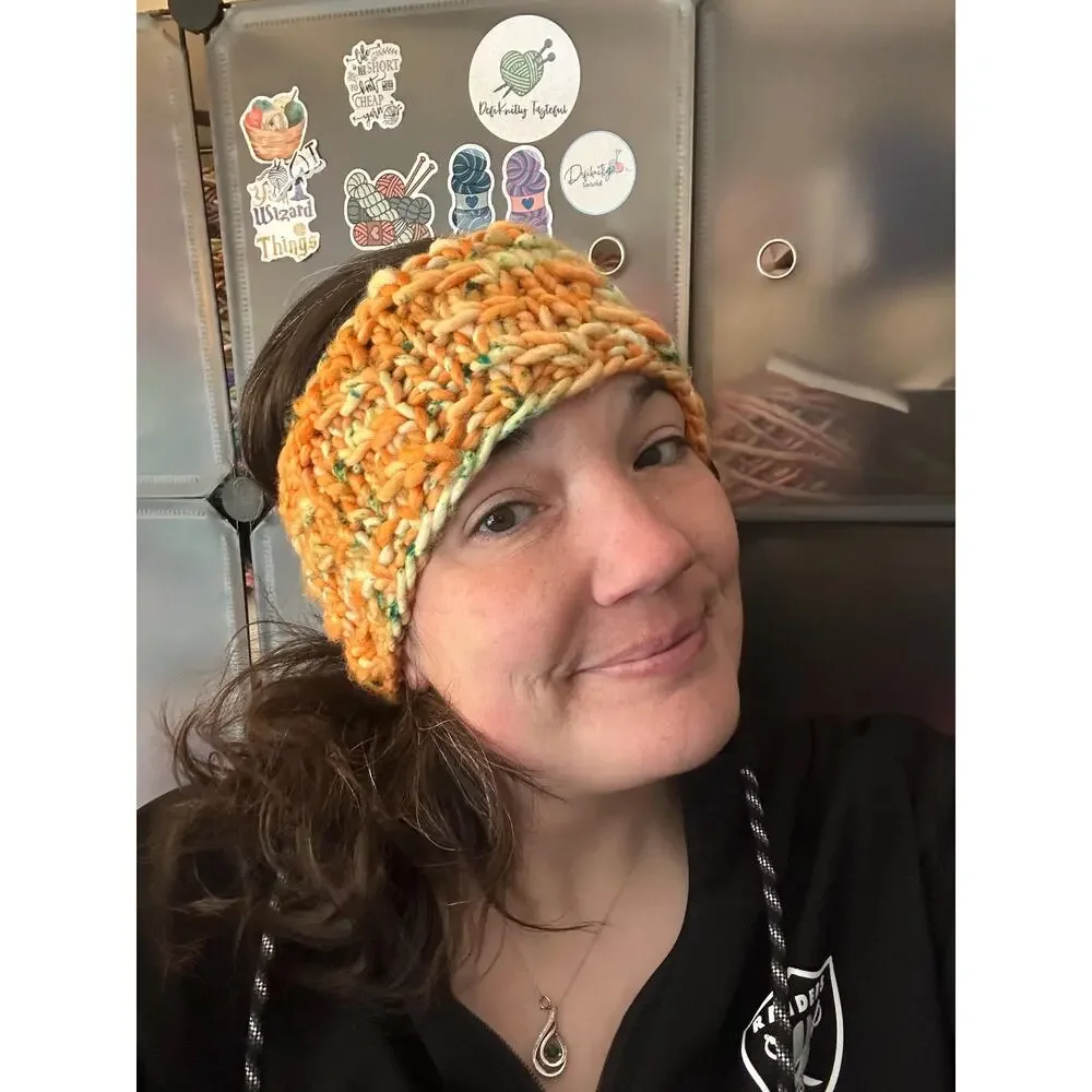 Hand Knit Merino Wool Headband - Lean On Me Design